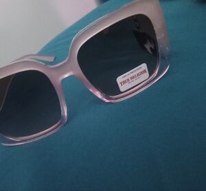 True Religion Pink Gradient Square Women's Sunglasses